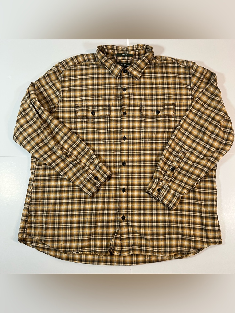 Eddie‎ Bauer Relaxed Fit Plaid Flannel Shirt 2XL